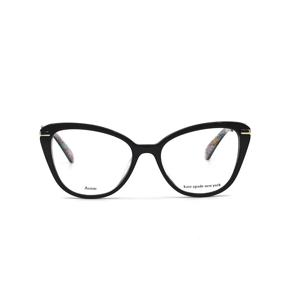 NEW KATE SPADE FLAVIA 807 BLACK/GOLD AUTHENTIC EYEGLASSES FRAME